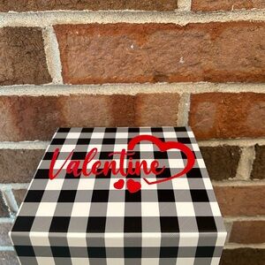 Valentine Checkered Nested Gift Box( 6.7“ x 6.5“ x 3.6“